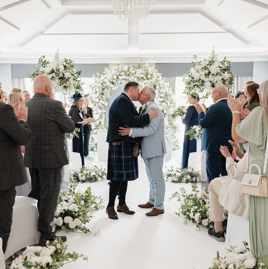 Wedding ceremony at Formby Hall