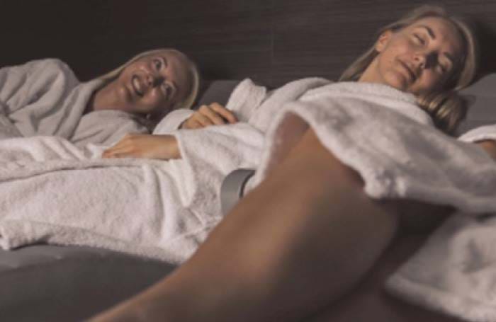 Women relaxing in the spa
